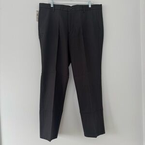 Dockers Signature Khaki Men's Black Pinstripe Slim Fit Winkle Free Dress Pants